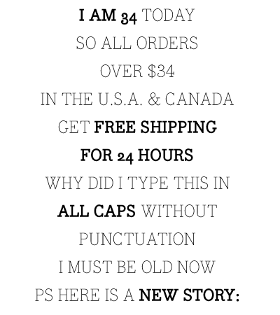 free shipping over $34 today