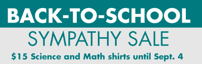 back to school science and math shirt sale