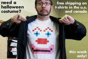 last day for free halloween shipping on shirts