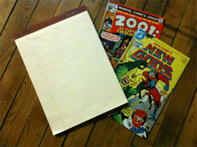 new gods and a legal pad