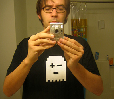 wink the pixel ghost shirt