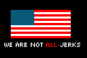 not all americans are jerks t-shirts